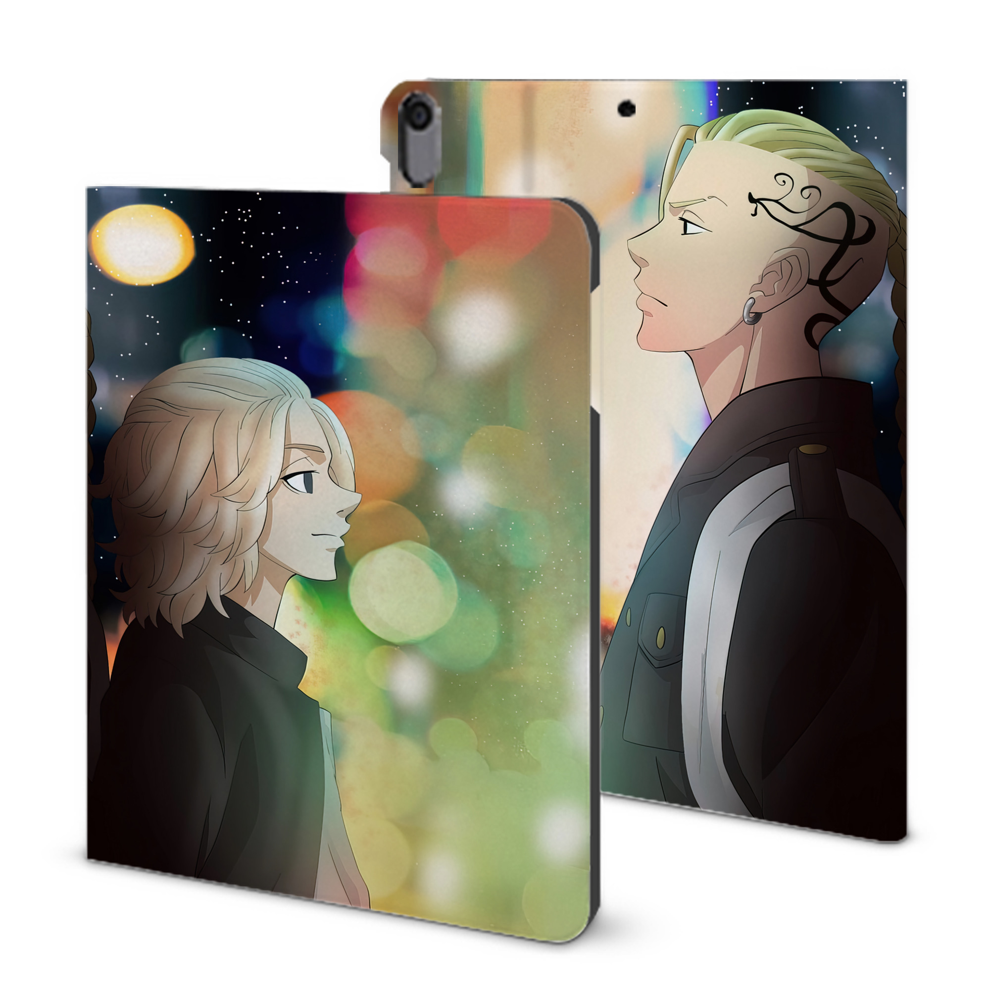 （画像用） 東京リベンジャーズ Tokyo Revengers IPad ケース ブック型 PUレザー TPU 耐衝撃 軽量 薄型 ペン収納なし 全面保護 IPad 各モデル対応